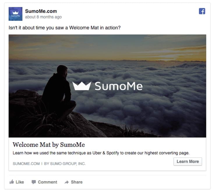 Facebook Ads Build Awareness Example