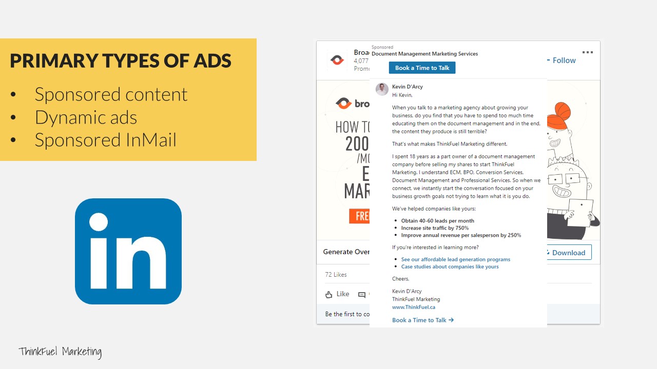 B2B Pay Per Click Marketing LinkedIn Examples