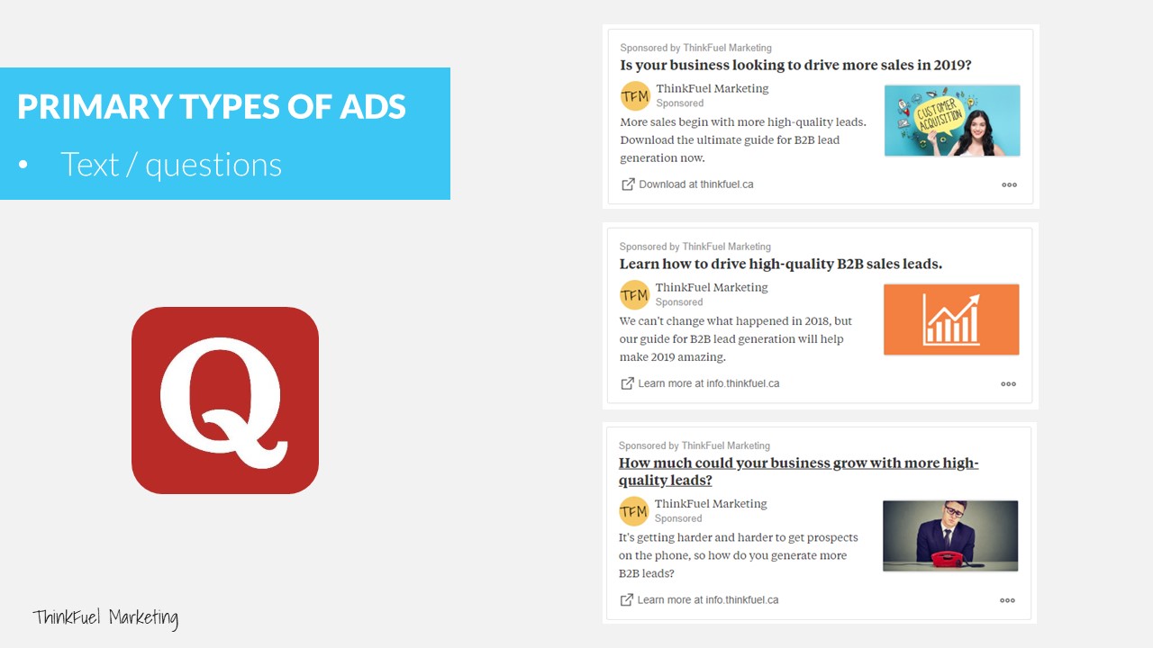 B2B Pay Per Click Marketing Quora Ads