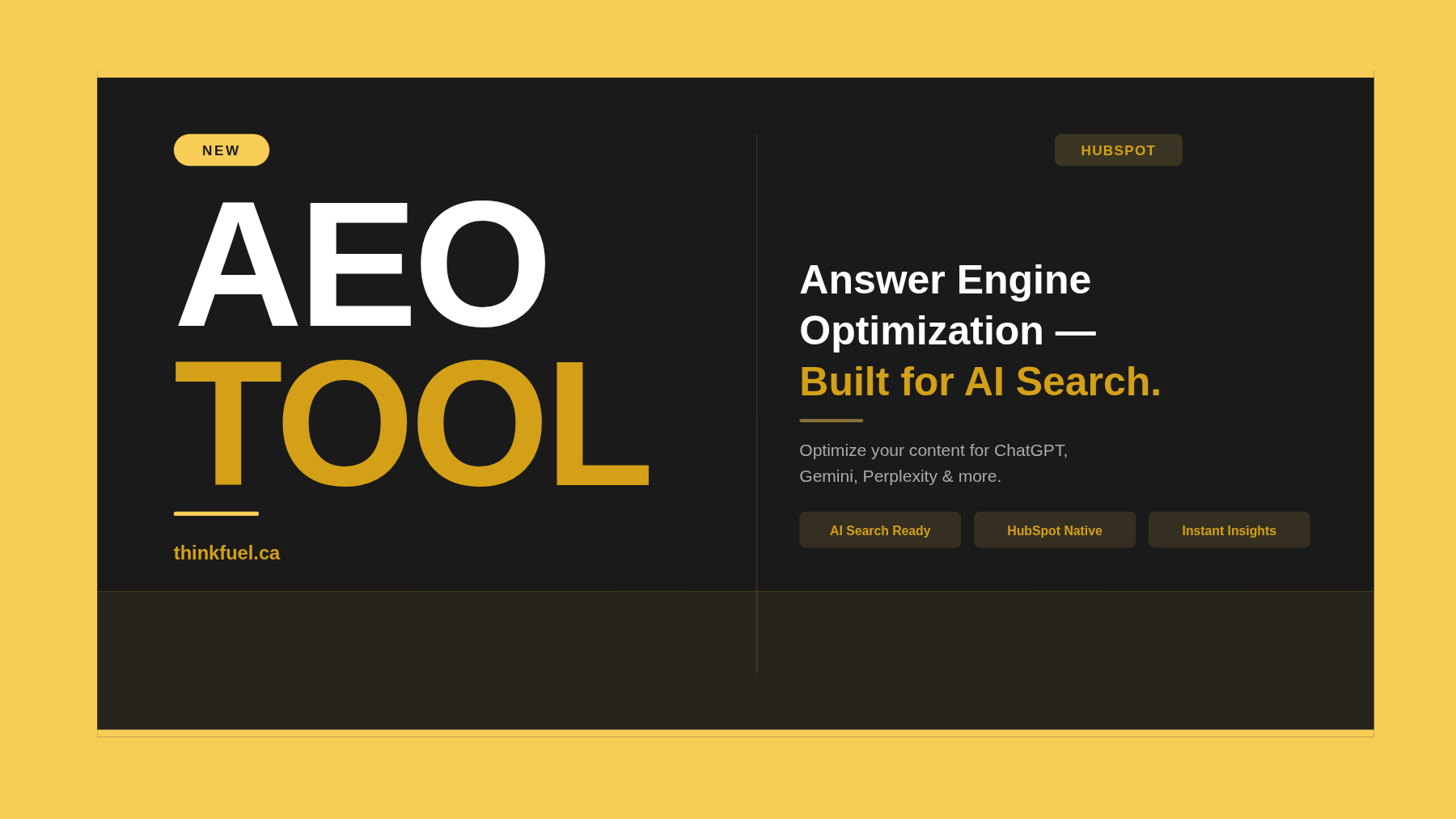 HubSpot AEO Tool